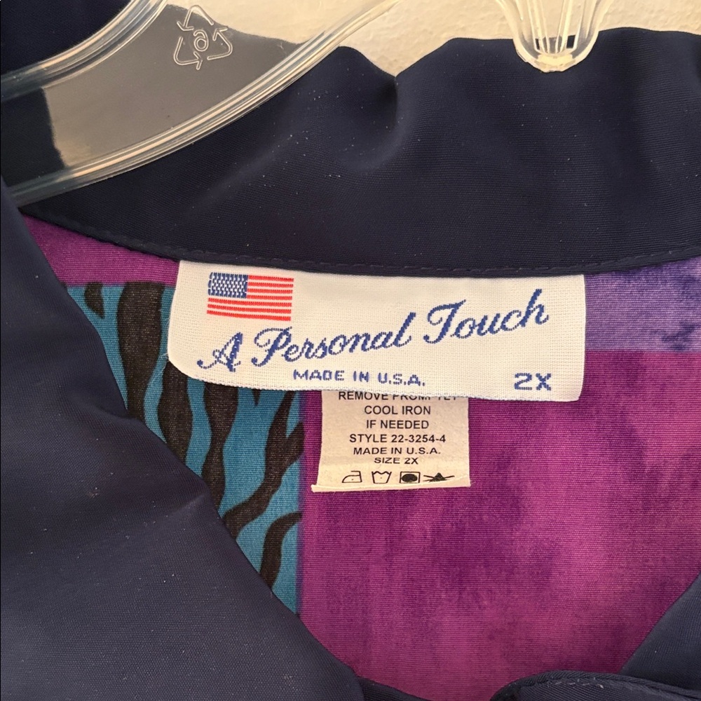 Blair Vibrant Patchwork Button Down Shirt - image 2